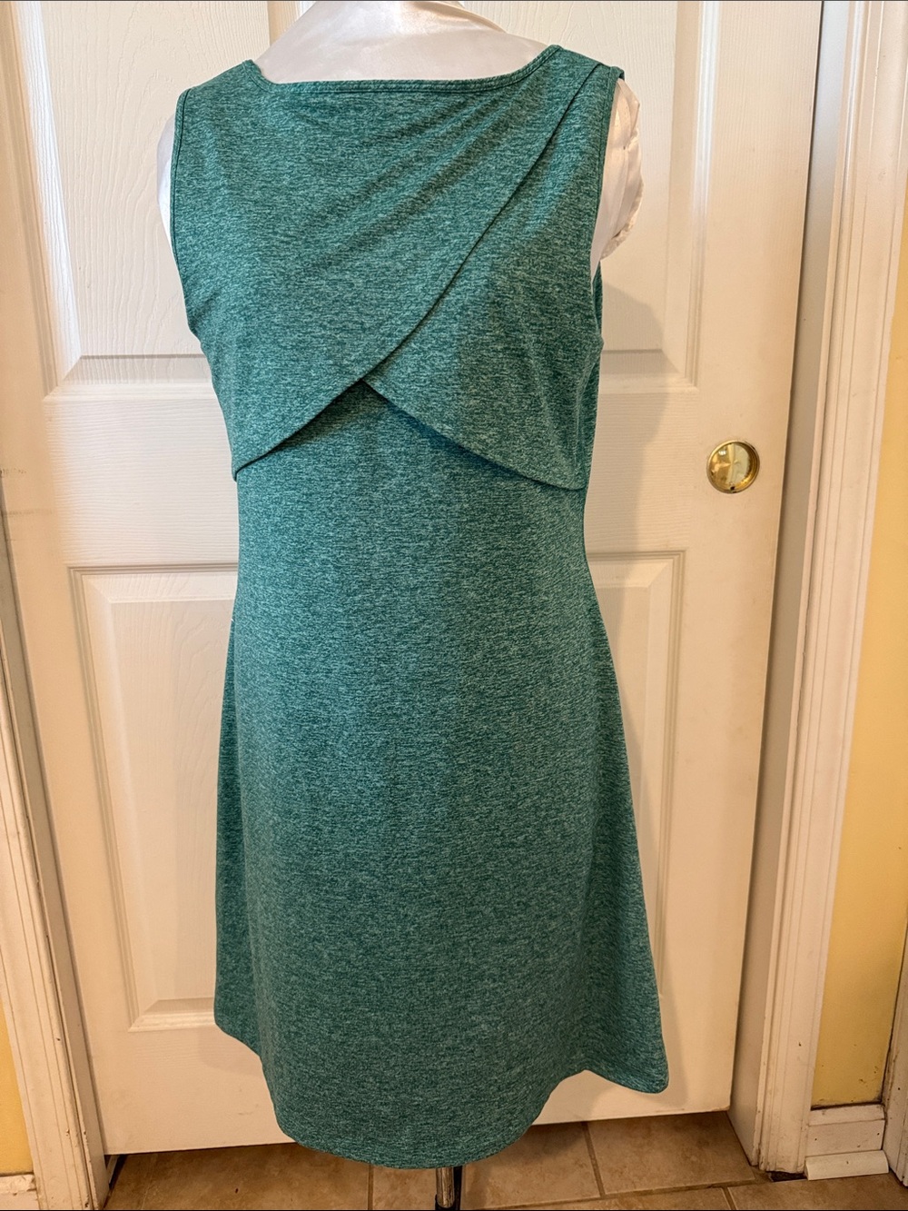 Patagonia Teal Sleeveless A-Line Dress with Crossover Back (sz med)